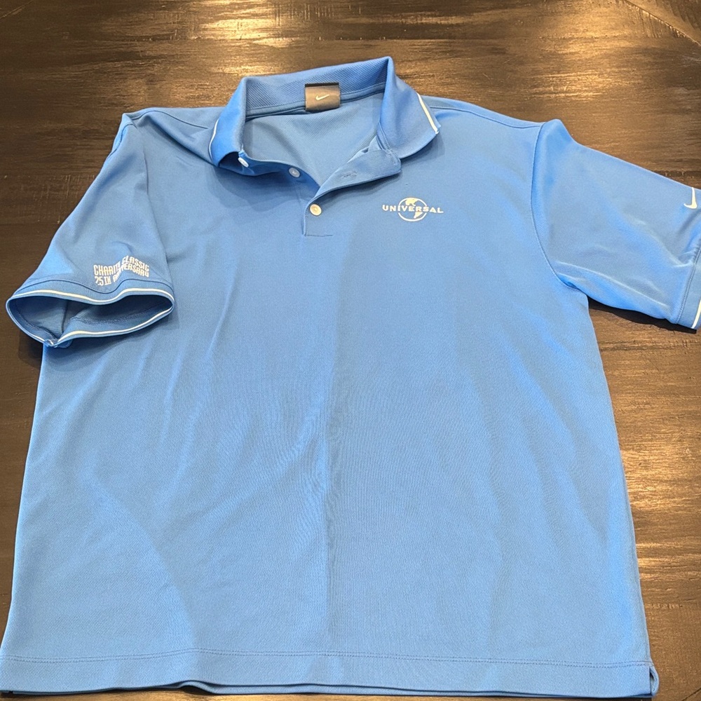 Universal/Nike Light Blue Men's Polo Shirt